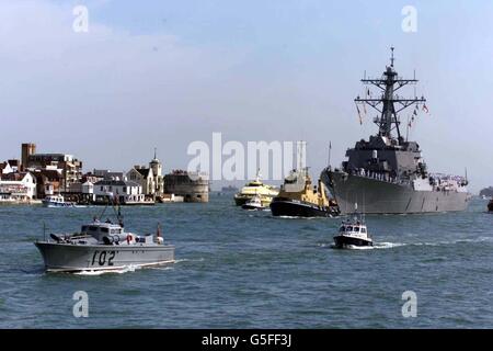 USS Winston Churchill S. Foto Stock