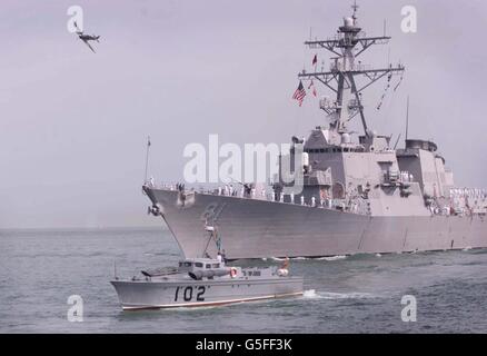 USS Winston Churchill S. Foto Stock