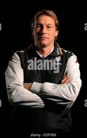 Calcio - Barclays Premier League - Fulham Feature - Craven Cottage. Capo allenatore di Fulham Michael Lindeman Foto Stock