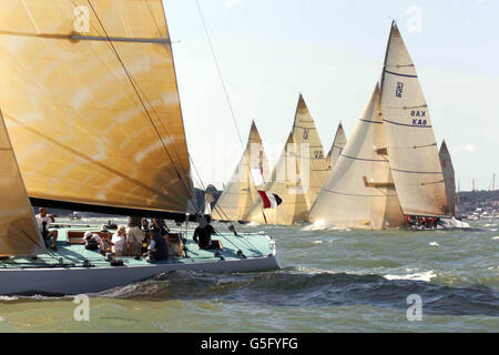 Cowes settimana della vela Foto Stock