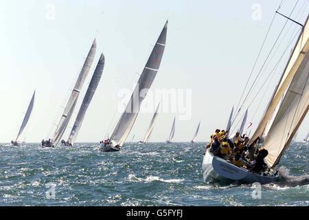 Cowes Coppa America celebrazioni giubilari Foto Stock