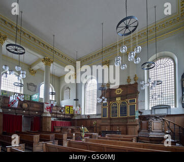 St Benet Paul's Wharf, London chiesa, interno Foto Stock