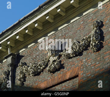 St Benet Paul's Wharf, London chiesa, ghirlanda Foto Stock