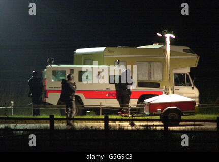 Camper Motor Home custodia controversia Foto Stock