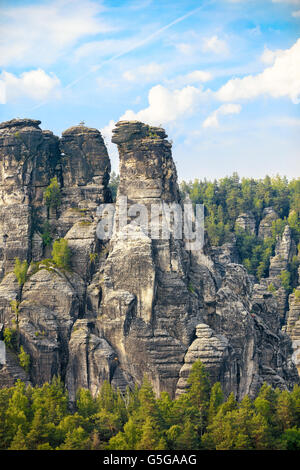 Svizzera sassone parco nazionale di paesaggio, Germania Foto Stock