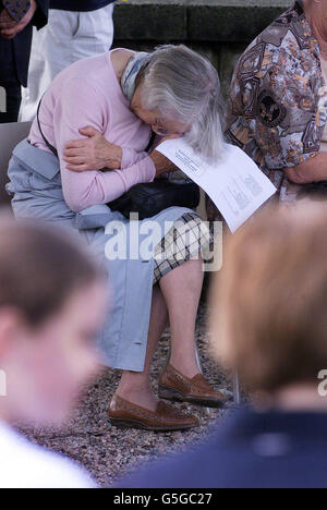 Omagh memoriale di servizio Foto Stock