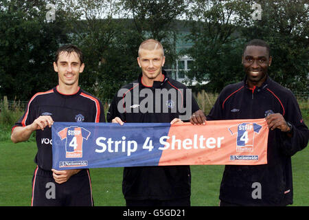 Manchester Shelter Beckham Foto Stock