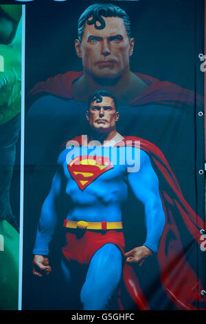 Die 'Superman'-Comicfigur, Berlino. Foto Stock