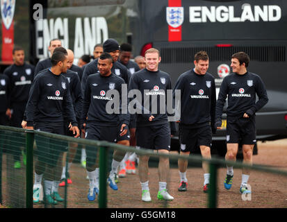 Calcio - 2014 FIFA World Cup - Il qualificatore - GRUPPO H - Inghilterra v San Marino - Inghilterra sessione di formazione - Londra prendere per Colney Foto Stock