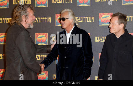 UK premiere del Led Zepplin film giorno di celebrazione Foto Stock