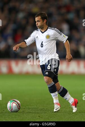 Calcio - Coppa del mondo 2014 Qualifiche - Gruppo A - Galles / Scozia - Cardiff City Stadium. Shaun Maloney, Scozia Foto Stock