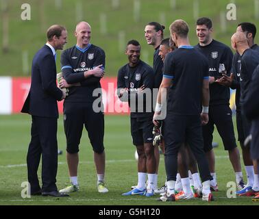 Royal visita a St George's Park Foto Stock