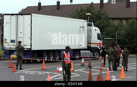 RAF Lakenheath terrorismo arresto Foto Stock