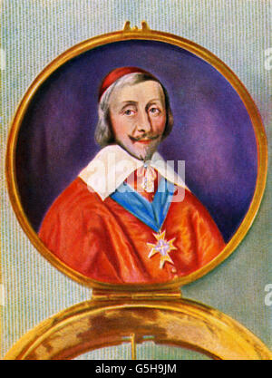 Richelieu, Armand Jean du Plessis, cardinale e duca, Foto Stock