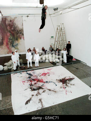 Shimamoto "bottiglia gettando Artwork' Foto Stock