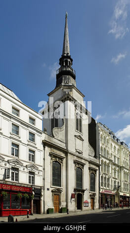 St Martin Ludgate, chiesa della città di Londra. Traversa anteriore Foto Stock