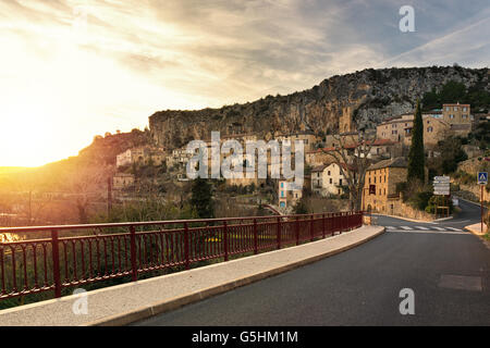 Sunset Peyre, Francia Foto Stock