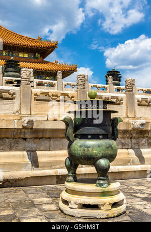 Le decorazioni della Città Proibita di Pechino - Foto Stock