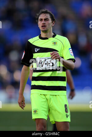 Calcio - Npower Football League One - Tranmere Rovers v Yeovil Town - Prenton Park. Yeovil Town's ed Upson Foto Stock