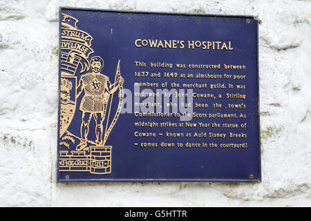 Cowane Ospedale del segno, Stirling; Scozia - UK Foto Stock