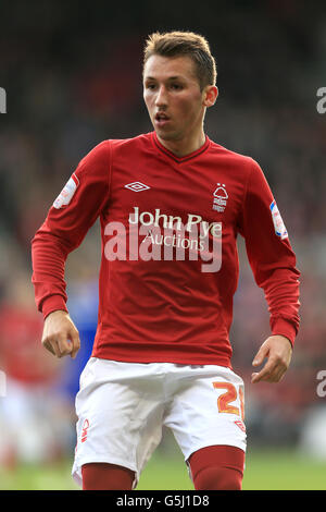 Calcio - Campionato di calcio Npower - Nottingham Forest contro Cardiff City - City Ground. Radoslaw Majewski, Nottingham Forest Foto Stock