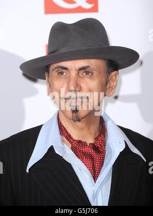 Kevin Rowland di Dexys Midnight Runners al Q Awards 2012 al Grosvenor House Hotel, Park Lane, Londra Foto Stock