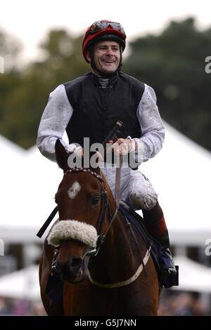 Corse di cavalli - QIPCO British Champions Day - Ascot Racecourse. Sapphire indovinato dai vincitori di Pat Smullen dei campioni britannici Qipco, i fillies' e i mares' Stakes Foto Stock