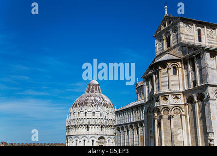 Dettaglio della Piazza dei Miracoli a Pisa, Italia Foto Stock