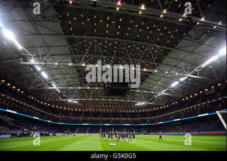 Calcio - Internazionale amichevole - Svezia / Inghilterra - Inghilterra sessione di formazione e conferenza stampa - Friends Arena. Una visione generale della sessione di formazione presso la Friends Arena di Stoccolma, Svezia. Foto Stock