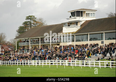 Horse Racing - Lingfield Park Gare Foto Stock