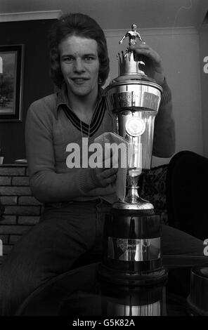 Andy Gray Giocatore dell'anno '77 Foto Stock