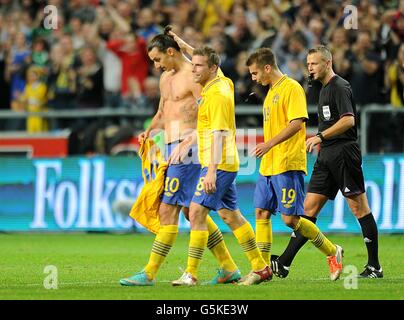 Calcio - amichevole internazionale - Svezia - Inghilterra - Amici Arena Foto Stock