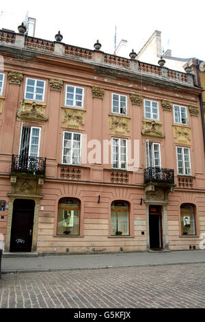 Le borse Marie Curie museum città vecchia Varsavia POLONIA Foto Stock