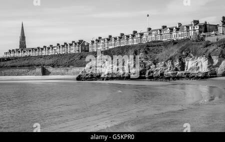 Cullercoats in Mono ......... Foto Stock