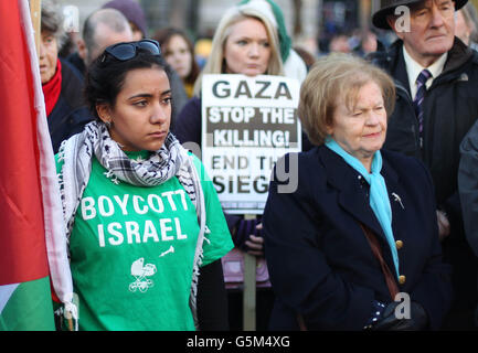 Protesta di Gaza Foto Stock