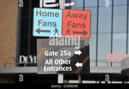 Calcio - fa Cup - secondo turno - Coventry City / Morcambe - Ricoh Arena. Una vista generale della segnaletica alla Ricoh Arena, casa di Coventry City Foto Stock