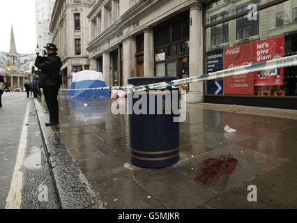 West End accoltellato Foto Stock