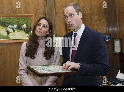 Royal visita in Cambridgeshire Foto Stock