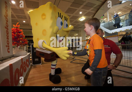 SpongeBob SquarePants in Wolverhampton Foto Stock
