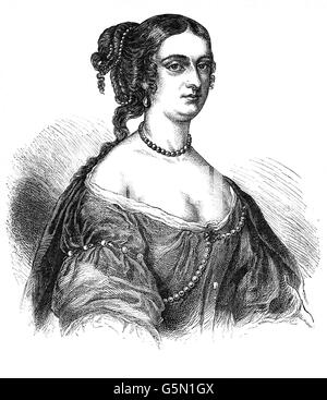 Signora Rachel Russell, 1636 - 1723) era una nobildonna inglese, ereditiera, e l'autore. Il suo secondo marito fu William Russell, Signore Russell (1639 - 1683), uomo politico inglese che è stato eseguito per tradimento, quasi due anni prima che il re Charles morì e James ha aderito al trono. Foto Stock