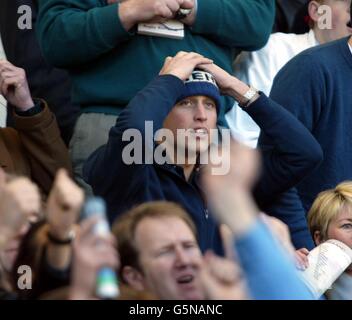 Il principe William all'Inghilterra v Irlanda Sei Nazioni di rugby game Foto Stock