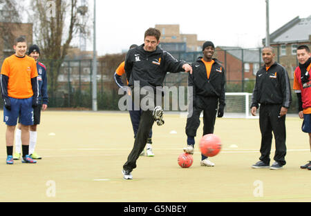 Street League carità sessione di formazione - Londra Foto Stock