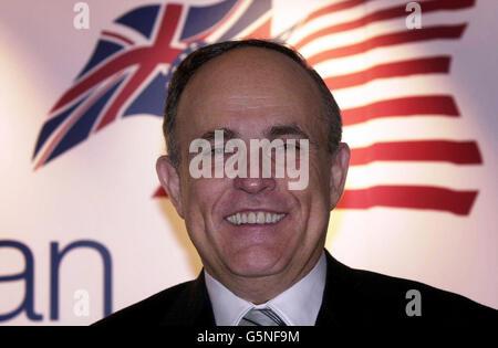 Rudolph Giuliani in Londra Foto Stock