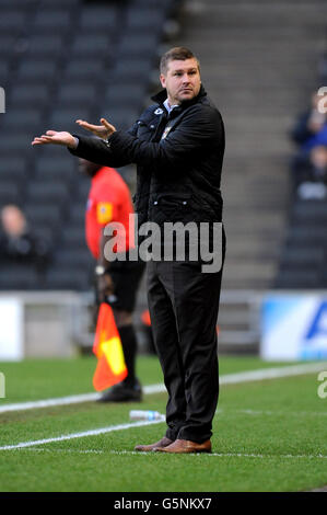 Calcio - npower Football League 1 - Milton Keynes Dons / Hartlepool - stadio:mk. Responsabile Karl Robinson, MK Dons. Foto Stock