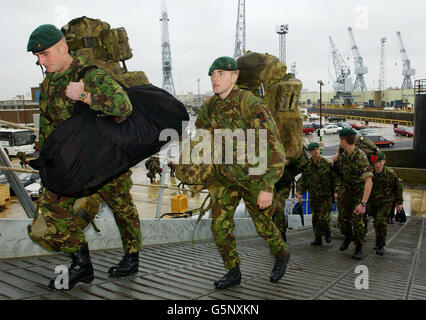 Royal Marines - 45 Commando Foto Stock