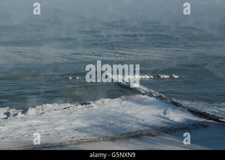 Lago ghiacciato Foto Stock