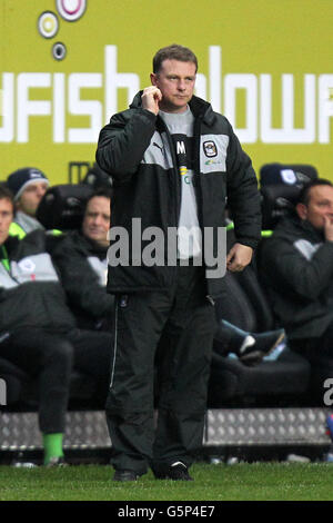 Calcio - npower Football League 1 - Coventry City / Preston North End - Ricoh Arena. Mark Robins, il manager di Coventry City, è sulla linea di contatto Foto Stock