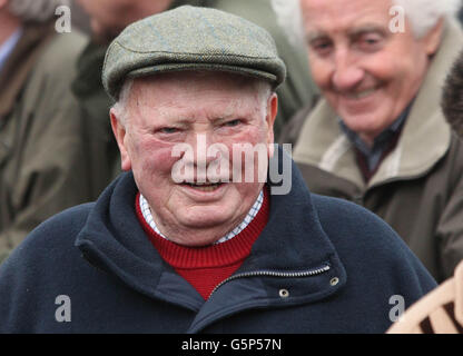 Trainer Peter Casey durante il Leopardstown Christmas Festival all'ippodromo di Leopardstown, Dublino, Irlanda. Foto Stock