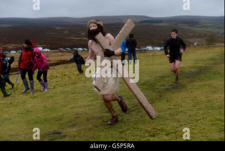 Sport - birreria Daleside Auld Lang Syne - Gara - Haworth Foto Stock