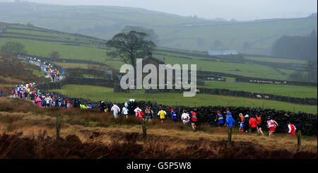 Sport - birreria Daleside Auld Lang Syne - Gara - Haworth Foto Stock